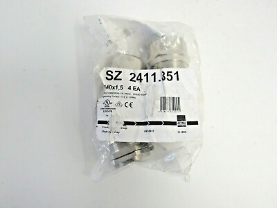 #ad Rittal SZ 2411.851 Brass Cable Gland for 18 28mm Diameter Cables PKG of 4 14 4 $22.04