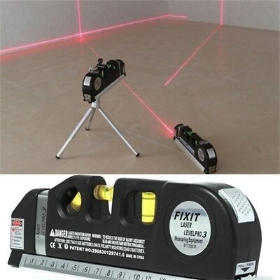#ad High Precise Instrument Straight Line Laser Level Aligner Vertical Measure Tape $20.64