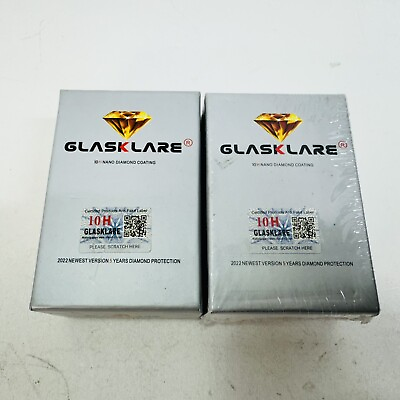 #ad 2 Pack Glasklare 10h Nano Diamond Liquid Ceramic Coating 30ml Permanent Bond $29.98