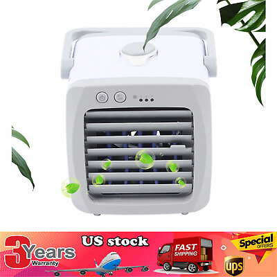 #ad Portable Mini Air Conditioner Humidifier Bedroom Artic Cooler USB Fan Desktop $13.16