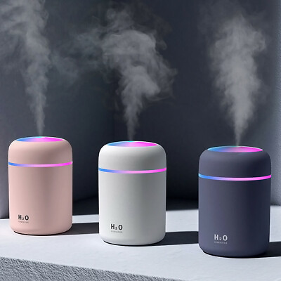 #ad 300ml Air Humidifier USB Aroma Essential Oil Diffuser Cool Mist Maker Purifier $9.39