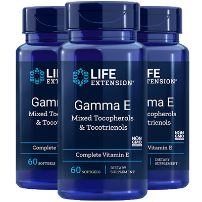 #ad Gamma E Mixed Tocopherols amp; Tocotrienols Life Extension 3X60gels 360mg 45IU $71.01