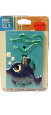 #ad Purple Fish Switchplate Single Switch Kids Room 2005 Target NEW $9.00
