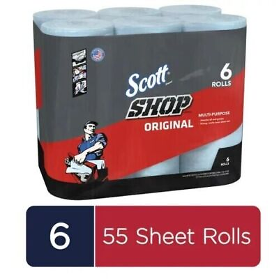 #ad #ad NEW Scott Professional Multi Purpose Shop Towels 55 Sheets per Roll 6 Rolls $12.48