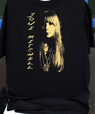 #ad Joni Mitchell Singer Gift For Fan Black All Size Unisex Tee $17.99