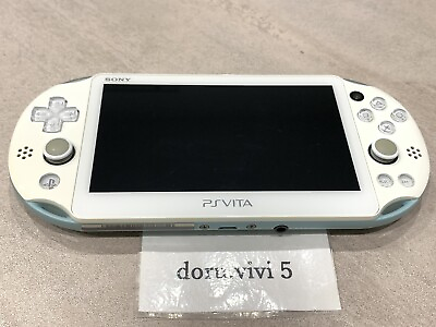 #ad Sony PS Vita Blue White PCH 2000 ZA14 Console Playstation Slim Japan 5 $119.00