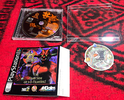 #ad Dungeons amp; Dragons Iron amp; Blood Playstation PS1 Complete w Reg. Card MINT DISC $31.44
