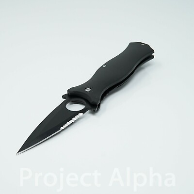 #ad 8quot; Black Glass Breaker Steel Spring Assisted Tactical Folding Pocket Knife US $13.99