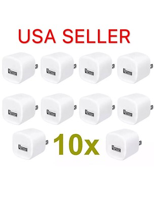 #ad 10 x 1A USB Home Wall Charger AC Adapter Plug For Phone Plus Samsung LG $13.19