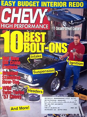 #ad VINTAGE SMALL BLOCK POWER CHEVY HIGH PERFORMANCE MAGAZINE APRIL 2000 $6.36
