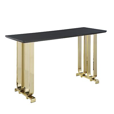 #ad Durable and Practical Black Golden Dining Table Fashionable and Practical $419.99