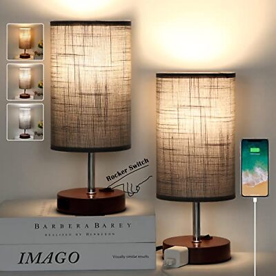 #ad Table Lamp Bedside Lamps For Bedroom Lamps For Bedrooms Set Of 2 With 3 Way Dimm $41.24