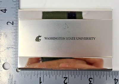 #ad Washington State Cougars Business Card Holder Veteran Owned $15.00