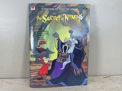 #ad 1982 The Secret of Nimh 10 Posters To Paint or Color Vintage Whitman UNUSED $24.99