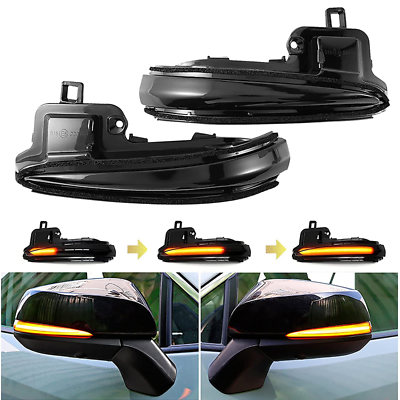 #ad For 2016 2022 Toyota Tacoma MK5 Sequential LED Mirror Turn Signal Lights Smoked $19.99