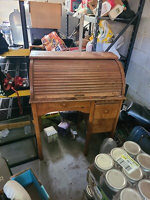 #ad Roll top desk. Used. $75.00
