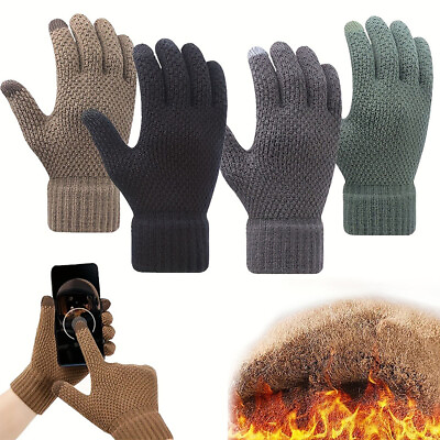 #ad Men Women Winter Warm Gloves Thermal Windproof Soft Ski Gloves for Cold Weather $6.91