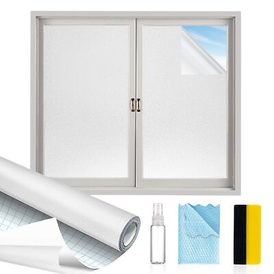 #ad Window Privacy Film with Installation Tools Frosted Glass Window FilmHeat B... $97.28