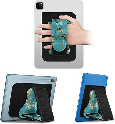 #ad Universal Tablet Hand Strap Holder Detachable Padded Hook amp;Loop Fastening Handle $10.99