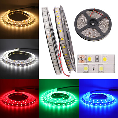#ad LED Strip 12V 5050 2835 5054 SMD 60 120LEDs m LED Light strip 5M leds 9 colors $8.99