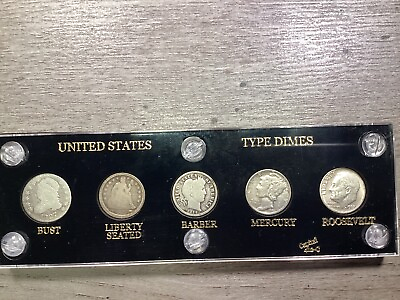 #ad Nickel Type Set 5 coins Bust Shield V Buffalo Jefferson 031324 0068 $99.95