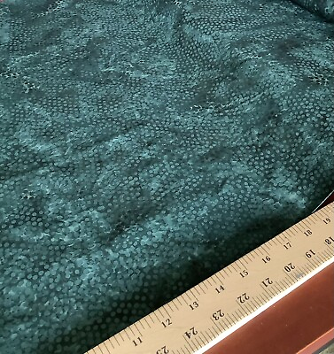 #ad FABRIC SALE. By The Yard Cotton DESIGNER Quilting Sewing Spots Green Hunter $9.95