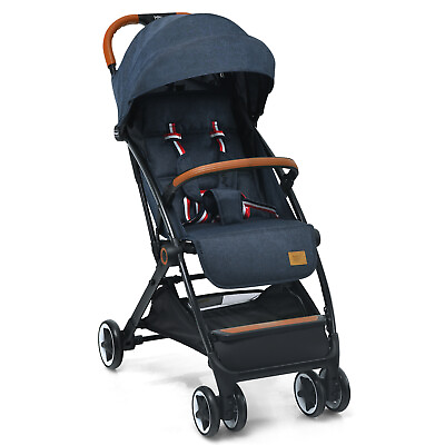 #ad Babyjoy Lightweight Baby Stroller Aluminium Frame w Net for Travel Blue $109.59