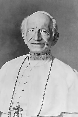 #ad POPE LEO XIII HEAD OF CATHOLIC CHURCH amp; VATICAN STATE 4X6 Bamp;W PHOTO POSTCARD $6.49