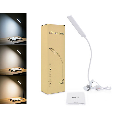 5W Dimmable 48LED Desk Lamp Clip On Lamp USB Desk Bedside Reading Book Lamp $13.42
