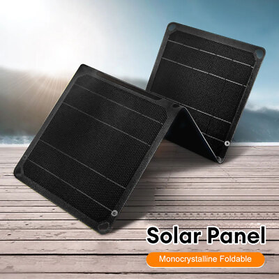 #ad Solar Panel 5V 21W Dual USB Folding Power Bank Phone Charger Camping Hiking $26.74