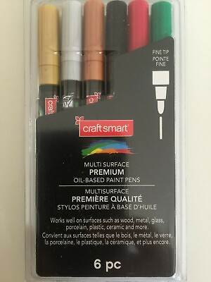 #ad Premium Fine Tip Oil Based Paint Pens by Craft Smart 621356 NEW $12.74