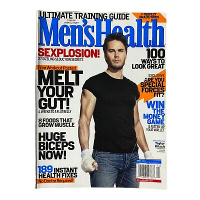 #ad Men#x27;s Health Magazine April 2012 John Carter Star Taylor Kitsch No Label $13.45