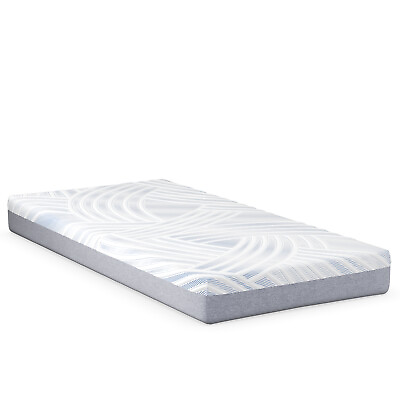 #ad 8quot; Twin XL Cooling Adjustable Bed Memory Foam Mattress w 32% Ice Silk Cover $299.99