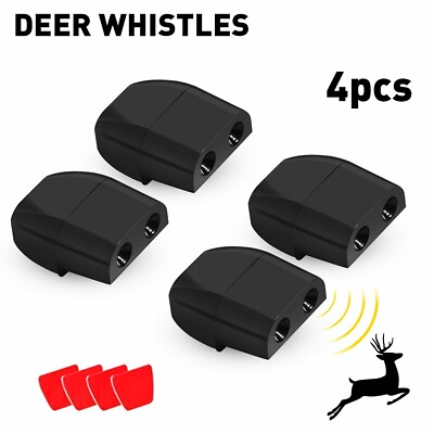 #ad 4PCS Ultrasonic Car Deer Alert Whistle Warning Animal Repeller Auto Safety $9.49