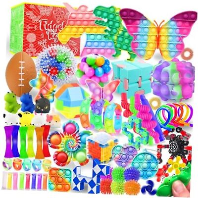 #ad Fidget Toys Set Sensory Toys Party Favors Kids Autism Autistic 80 Pack $22.77