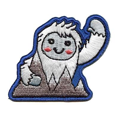 #ad Friendly Yeti Waving Patch Legend Creature Tundra Embroidered Iron On $10.99