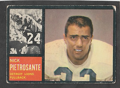 #ad 1962 Topps # 52 Nick Pietrosante SP $5.00