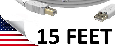 #ad LONG USB Cable Wire Cord Plug for HP LASERJET PRO Laser Printer: MODEL # INSIDE $11.75