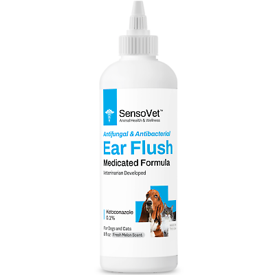 #ad SensoVet Ear Infection Treatment for Dogs amp; Cats Medicated Flush amp; Cleaner $18.99