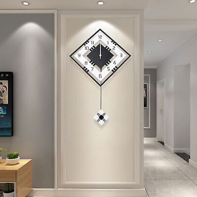 #ad Modern Design Nordic Wall Clock Simple Clock Luxury Decoration Living Room Home $28.00
