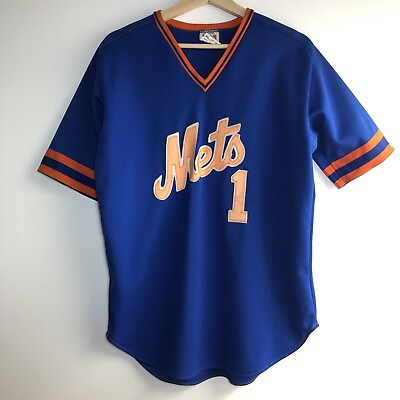 #ad Vintage Ravens Knit New York Mets Mookie Wilson #1 MLB Baseball Jersey Size M C $150.00