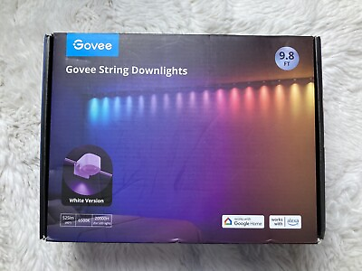 #ad Govee RGBIC String Downlights Smart LED String Lights 9.8 Ft H608B White $55.99