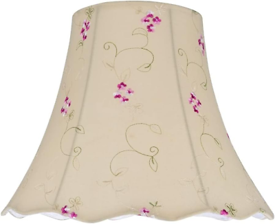 #ad 34009A Transitional Scallop Bell Shape Spider Construction Lamp Shade in Aprico $139.19
