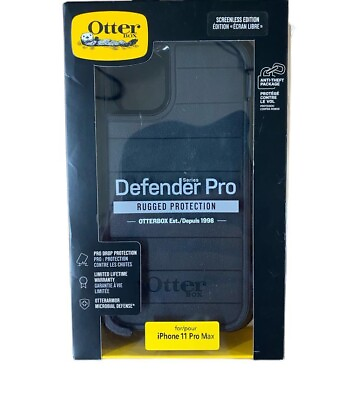 #ad OtterBox Defender Series Pro Case Holster for iPhone 11 Pro Max 6.5quot; Black $21.95