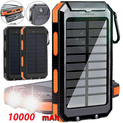 #ad 2022 Super USB Portable Charger Solar Power Bank For Cell Phone $14.99
