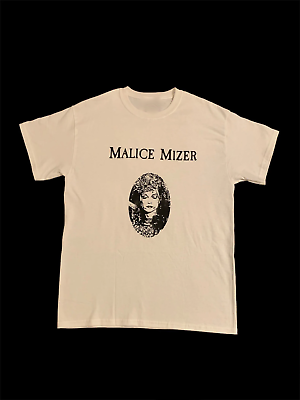 #ad Vtg Malice Mizer Star Heavy Cotton White All Size Unisex Shirt $17.99