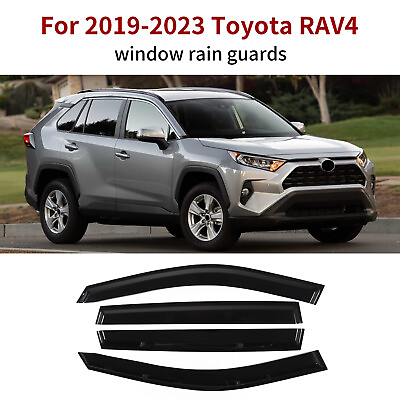#ad 4Pcs Window Visors Rain Sun Guard Vent Guard For Toyota RAV4 2019 2023 20 21 22 $27.90