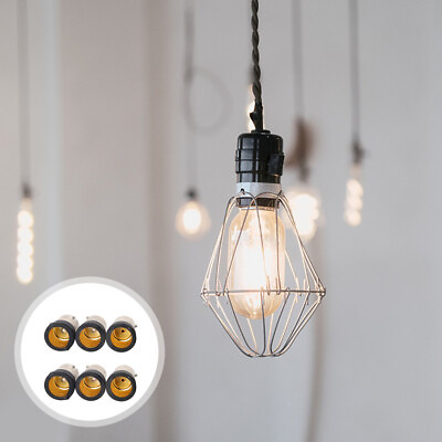 #ad 6 Pcs Lamp Converters Black Light Bulb Socket LED Bulbs Adapter $6.99
