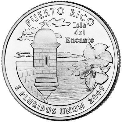 #ad 2009 D Puerto Rico Territory Quarter $2.00