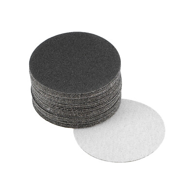 #ad 30pcs 3quot; Wet Dry 60 320 Grit Hook Loop Sanding Disc Silicon Carbide Sandpaper $14.00